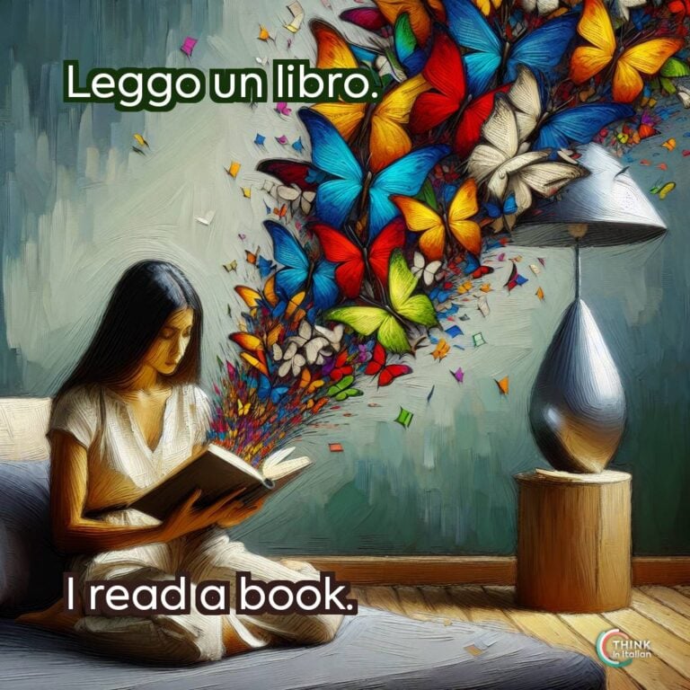 Leggo un libro.