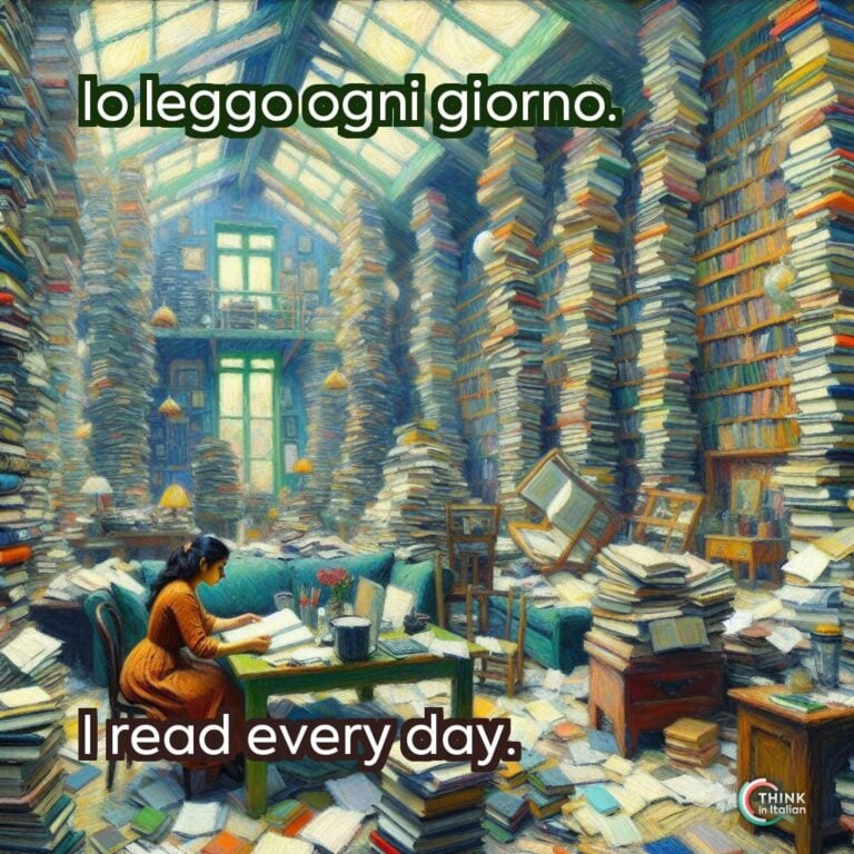 Io leggo ogni giorno.