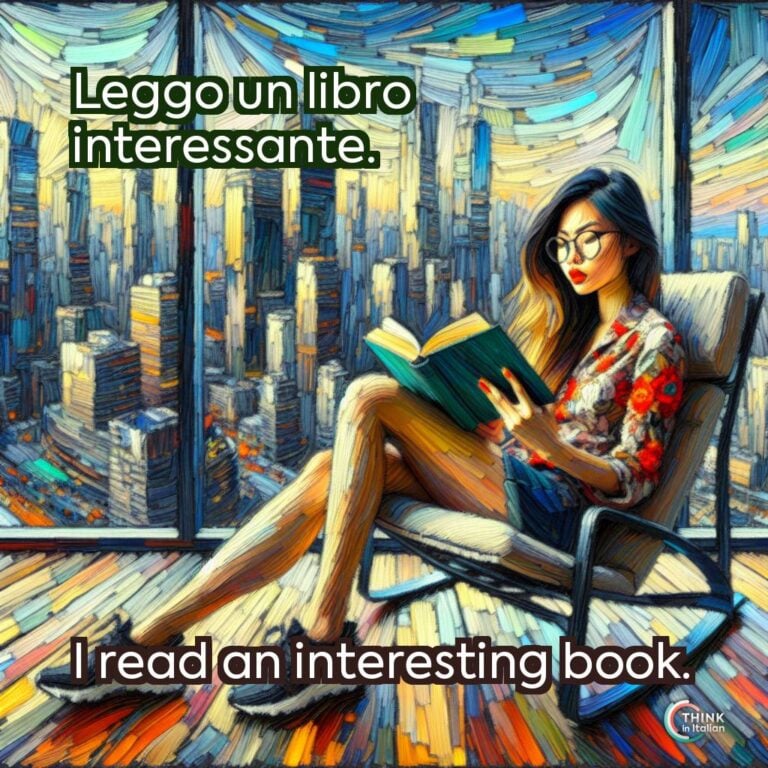 Leggo un libro interessante.