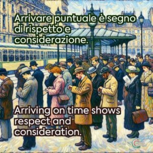 Arrivare puntuale è segno di rispetto e considerazione.
