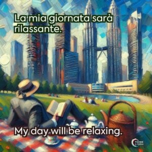 La mia giornata sarà rilassante.
