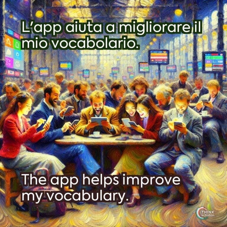 L'app aiuta a migliorare il mio vocabolario.