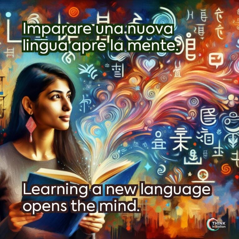 Imparare una nuova lingua apre la mente.