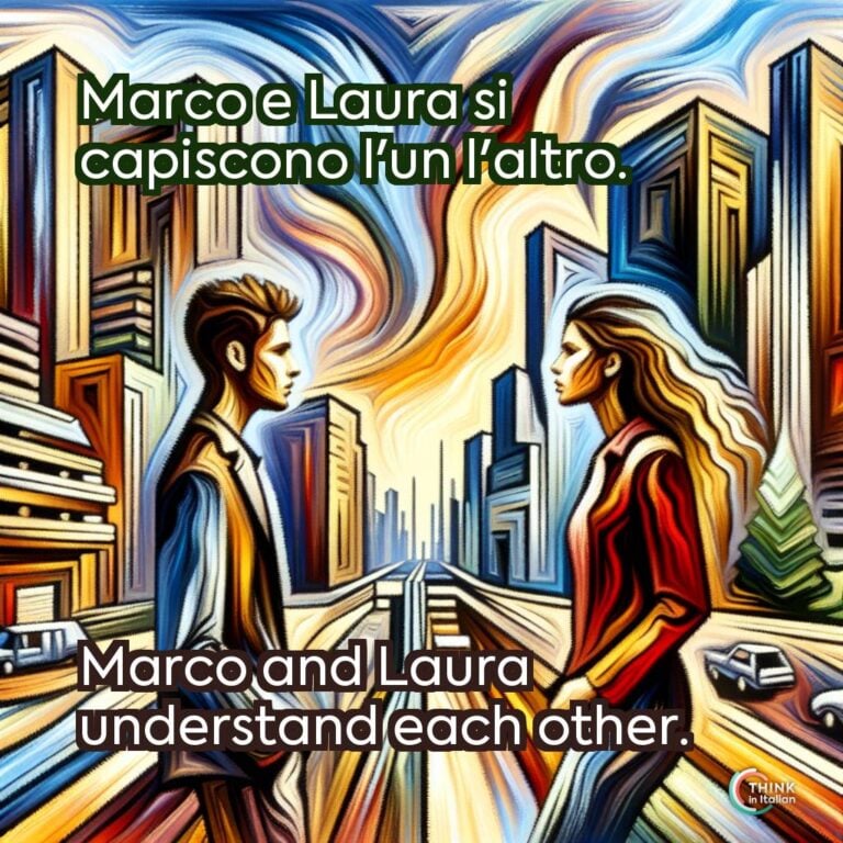 Marco e Laura si capiscono l'un l'altro.