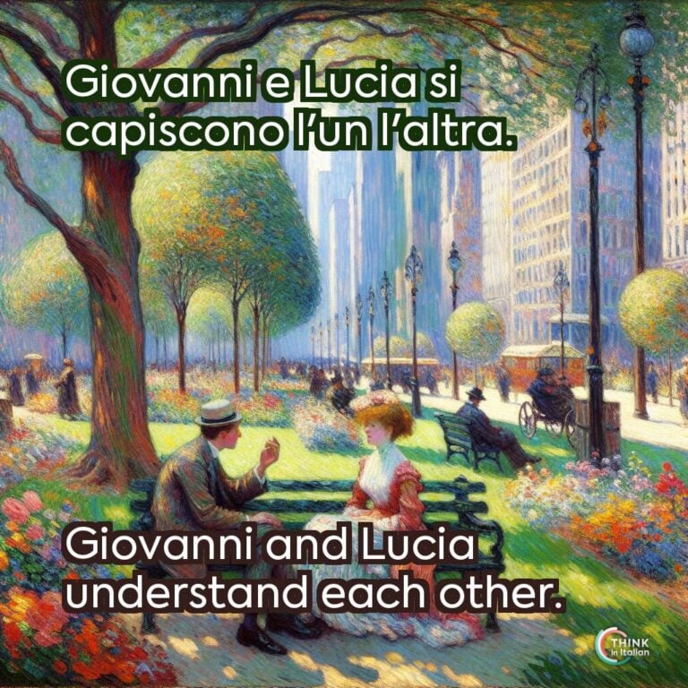 Giovanni e Lucia si capiscono l'un l'altra.