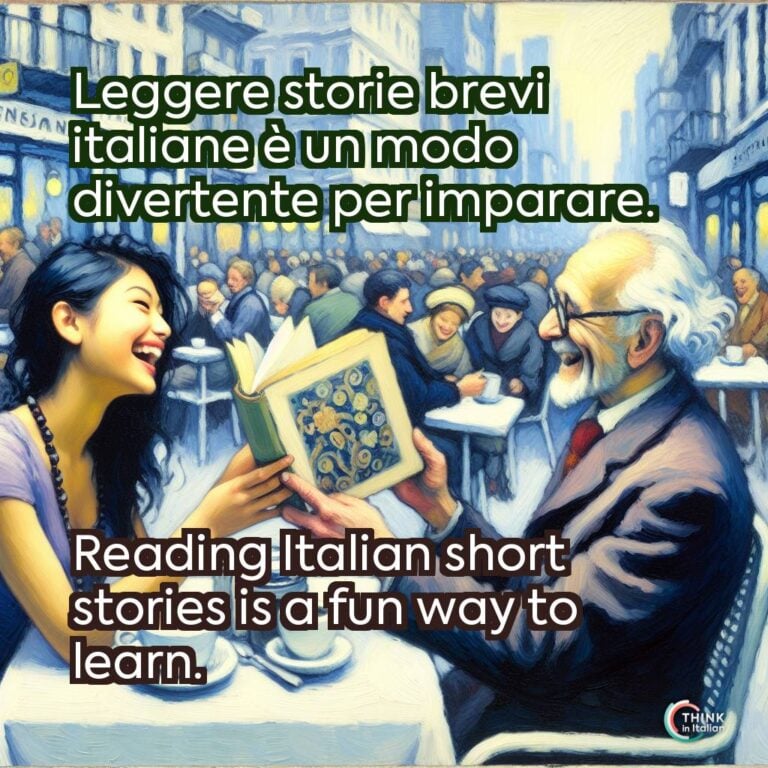 Leggere storie brevi italiane è un modo divertente per imparare.