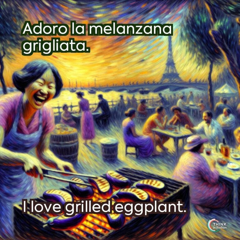 Adoro la melanzana grigliata.