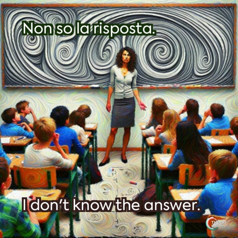 Non so la risposta.