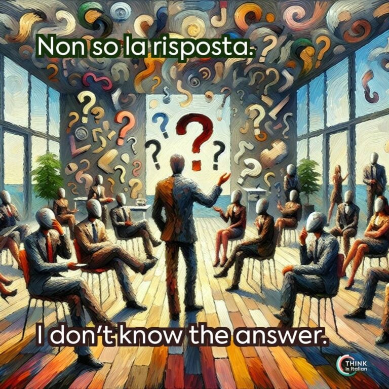 Non so la risposta.