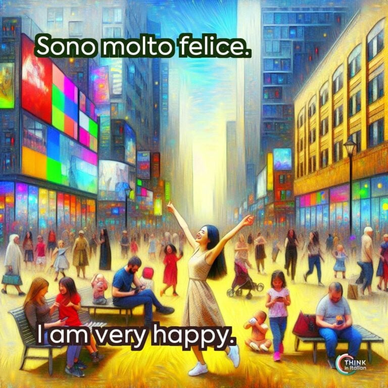 Sono molto felice.