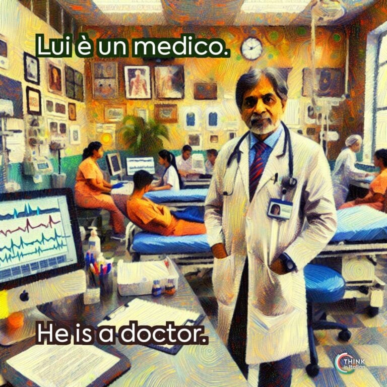 Lui è un medico.
