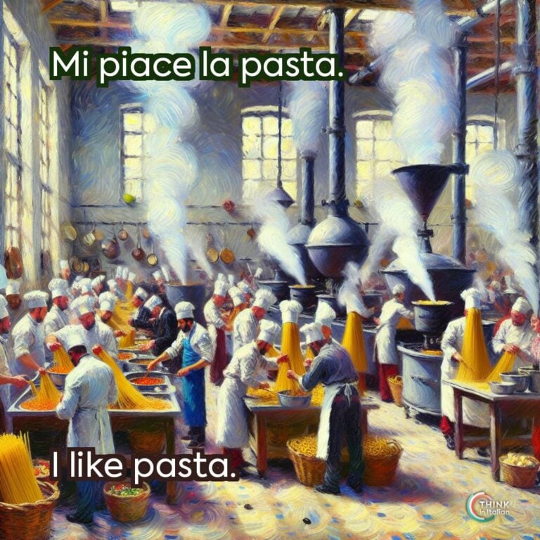 Mi piace la pasta.