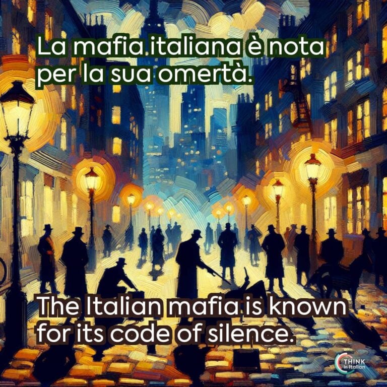 La mafia italiana è nota per la sua omertà.