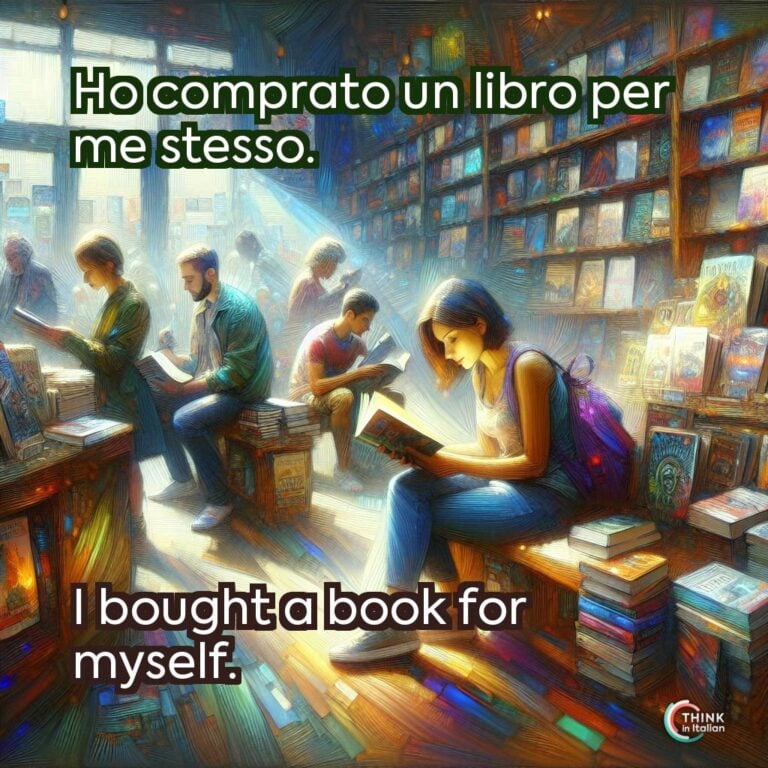 Ho comprato un libro per me stesso.