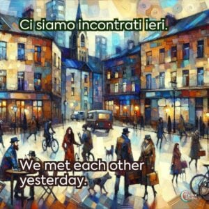 Ci siamo incontrati ieri.
