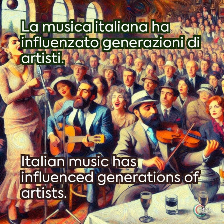 La musica italiana ha influenzato generazioni di artisti.