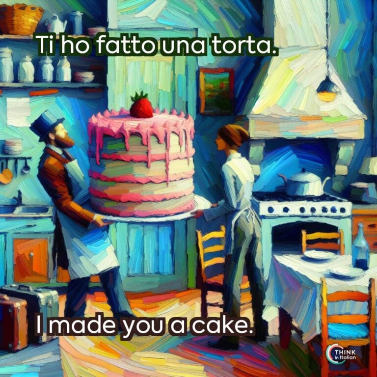 Ti ho fatto una torta.