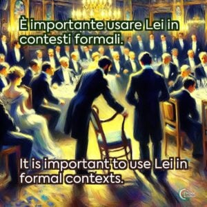 È importante usare Lei in contesti formali.