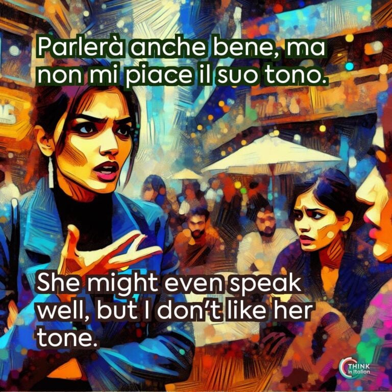 Parlerà anche bene, ma non mi piace il suo tono.
