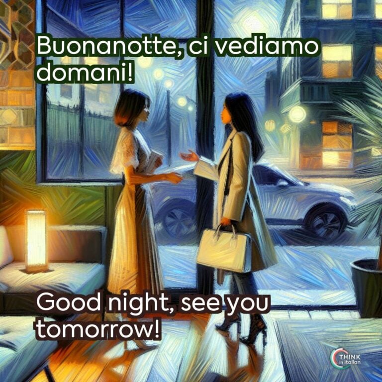 Buonanotte, ci vediamo domani!