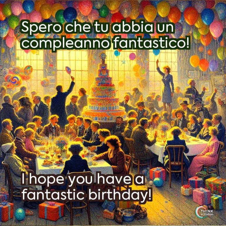 Spero che tu abbia un compleanno fantastico!