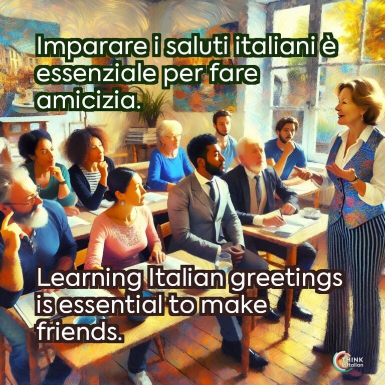 Imparare i saluti italiani è essenziale per fare amicizia.  