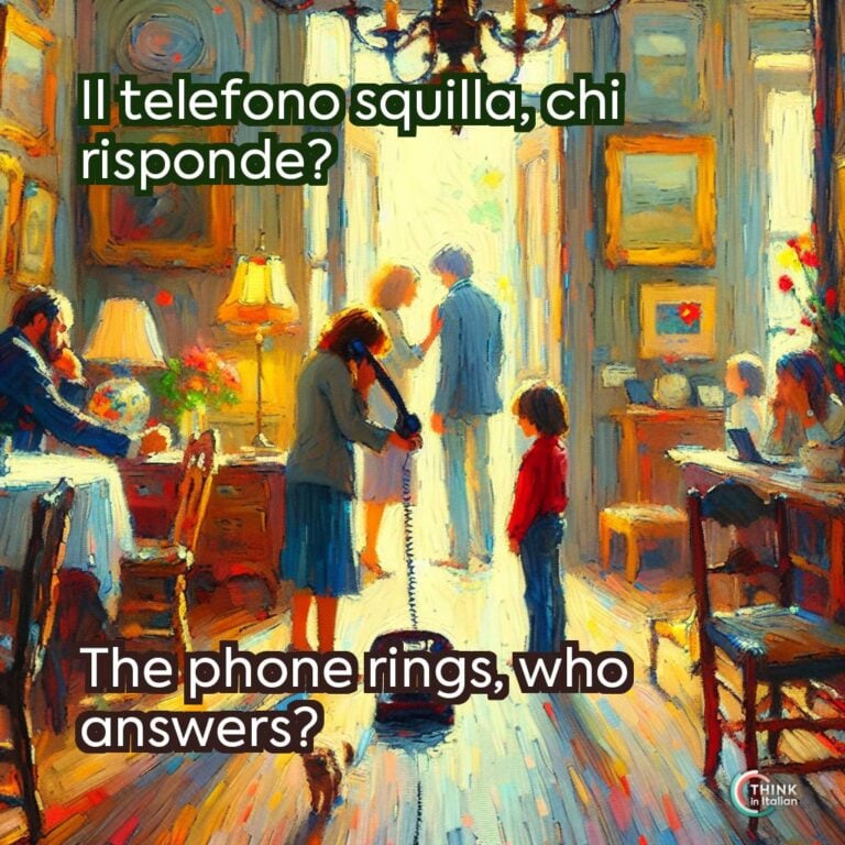 Il telefono squilla, chi risponde?