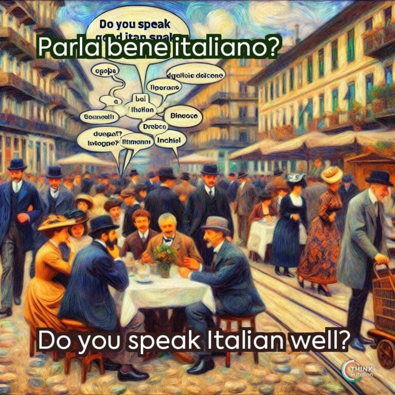 Parla bene italiano?