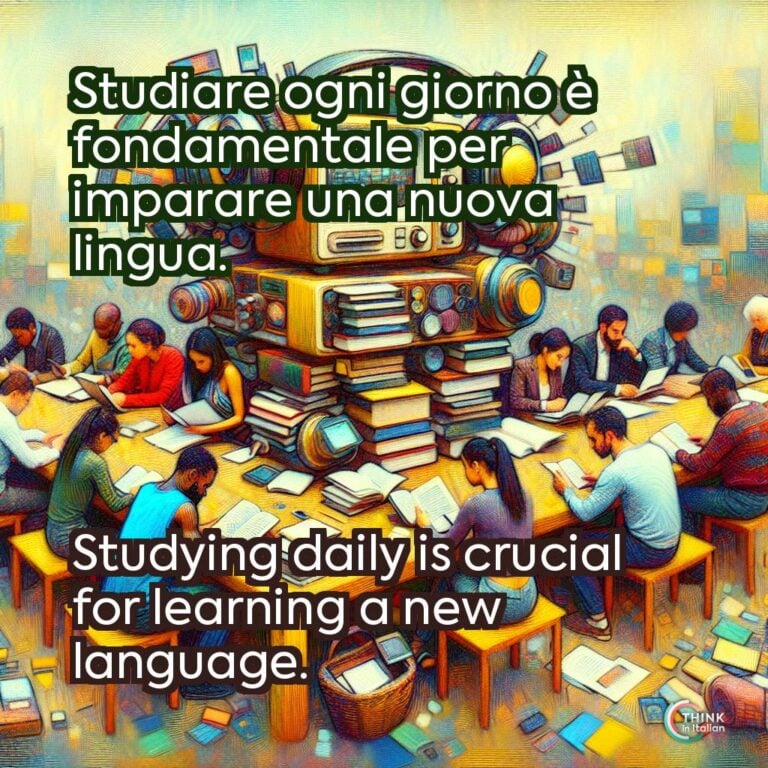 Studiare ogni giorno è fondamentale per imparare una nuova lingua.