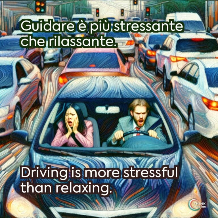 Guidare è più stressante che rilassante.