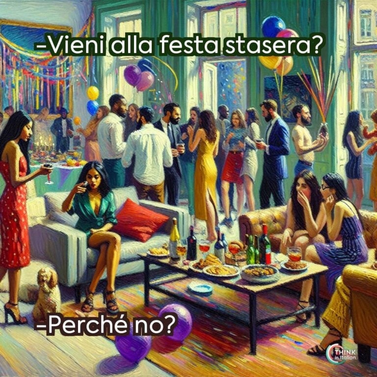 -Vieni alla festa stasera?
