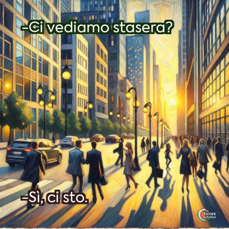 -Ci vediamo stasera?