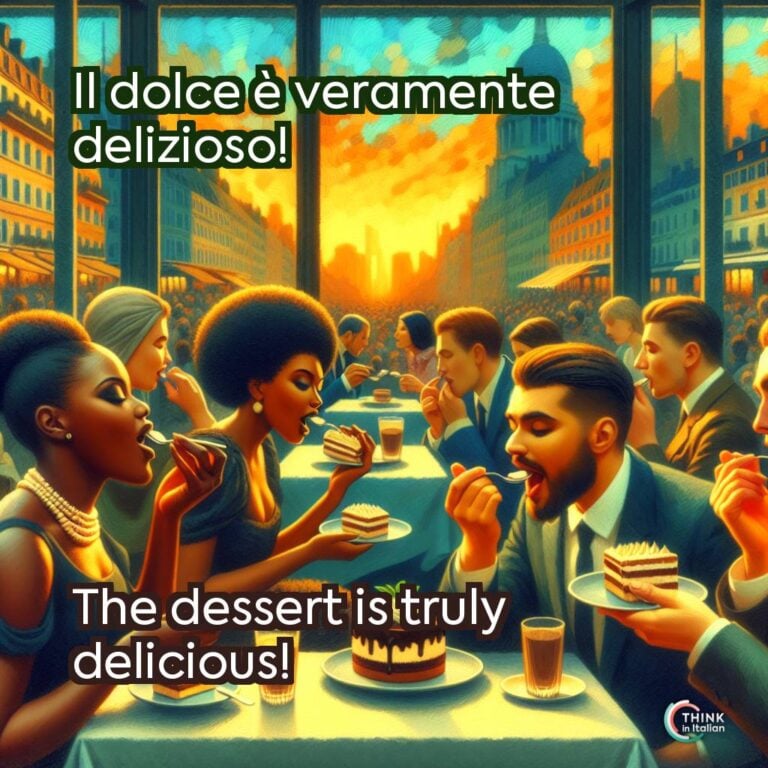 Il dolce è veramente delizioso!  