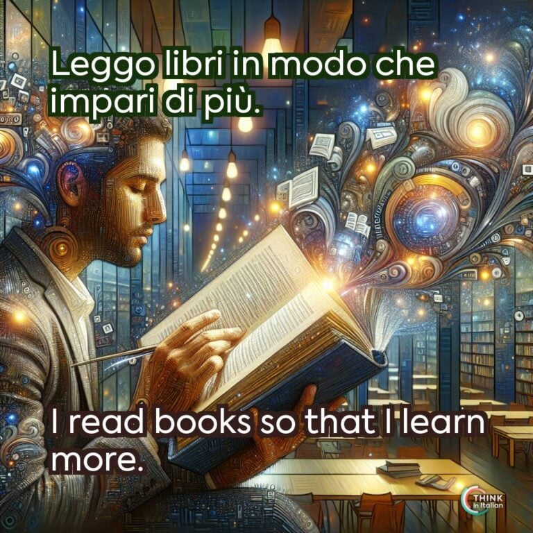 Leggo libri in modo che impari di più.