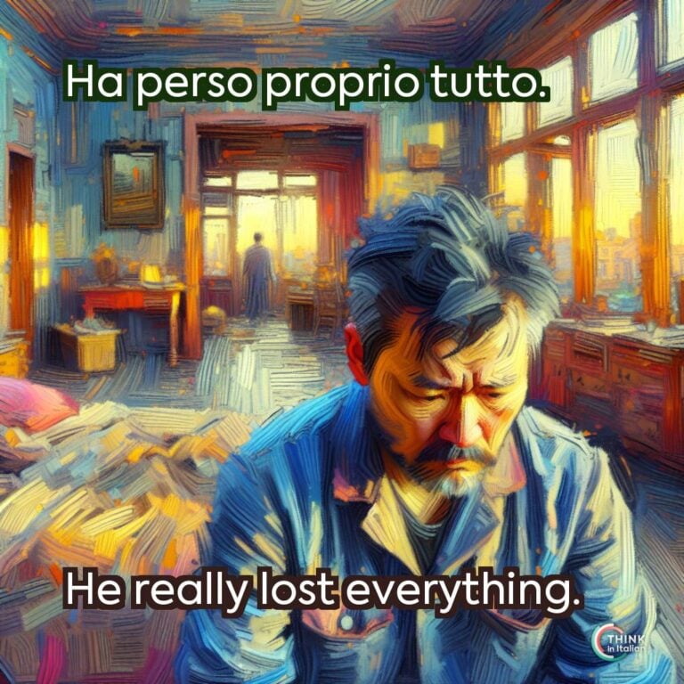 Ha perso proprio tutto.