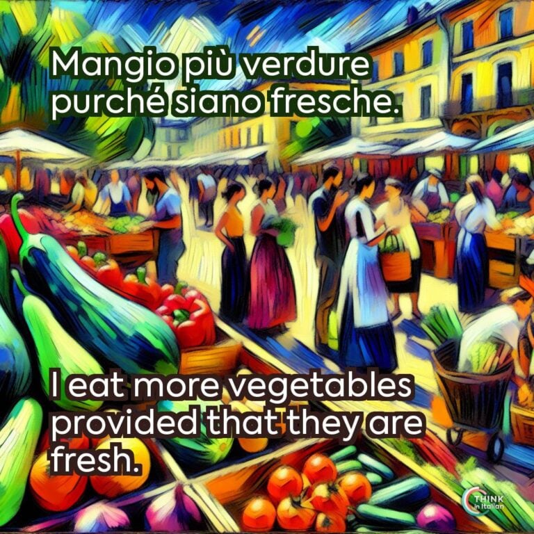 Mangio più verdure purché siano fresche.