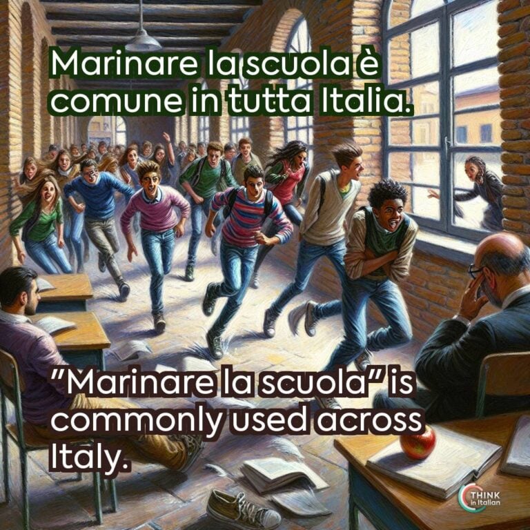 Marinare la scuola è comune in tutta Italia.
