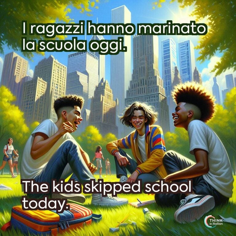I ragazzi hanno marinato la scuola oggi.