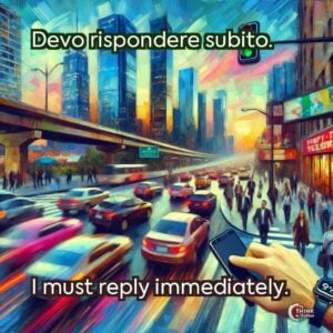 Devo rispondere subito.