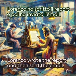 Lorenzo ha scritto il report e poi ha inviato l'email.