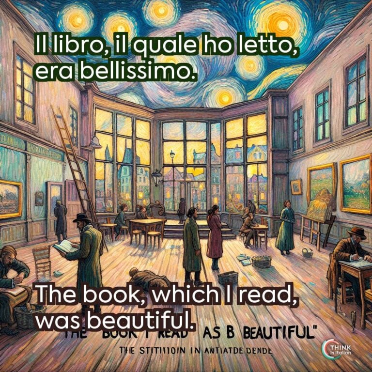 Il libro, il quale ho letto, era bellissimo.