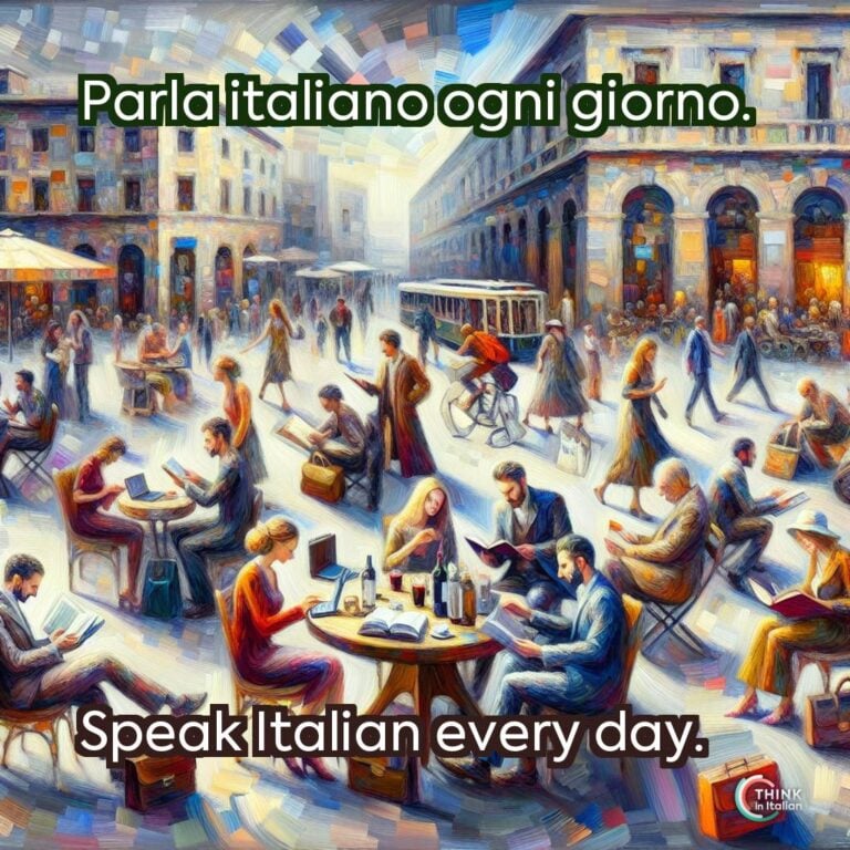 Parla italiano ogni giorno.