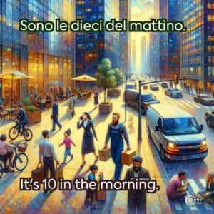 Sono le dieci del mattino.