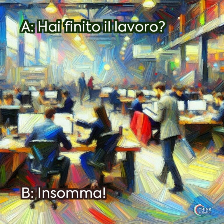 A: Hai finito il lavoro?

