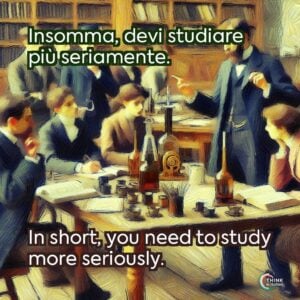 Insomma, devi studiare più seriamente.