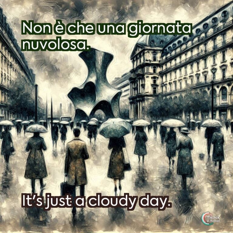 Non è che una giornata nuvolosa.