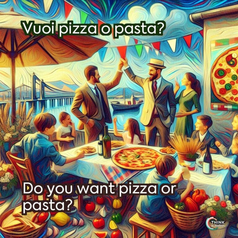 Vuoi pizza o pasta?  