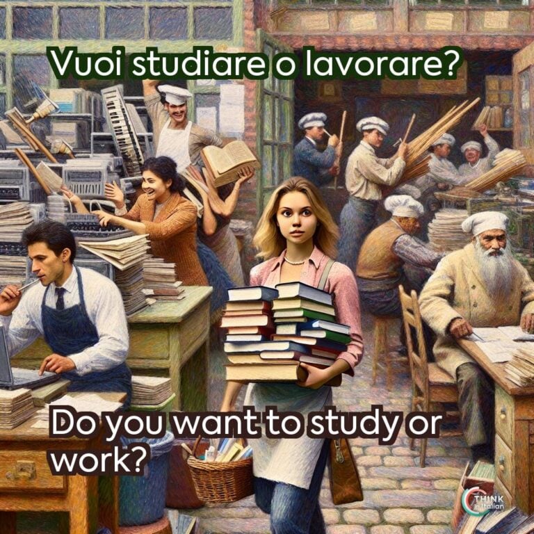 Vuoi studiare o lavorare?  