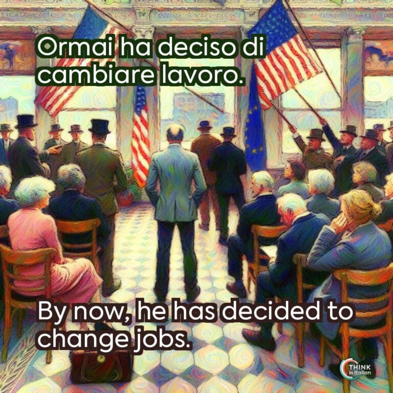 Ormai ha deciso di cambiare lavoro.