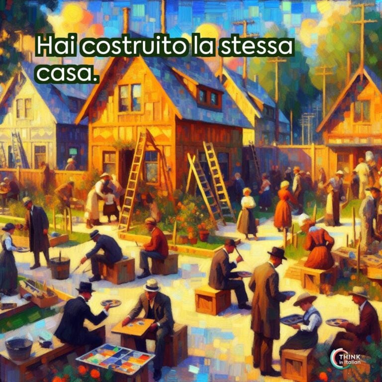 Hai costruito la stessa casa.